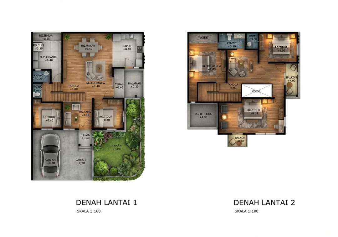 Rumah 11x10 - 2 Lantai #2