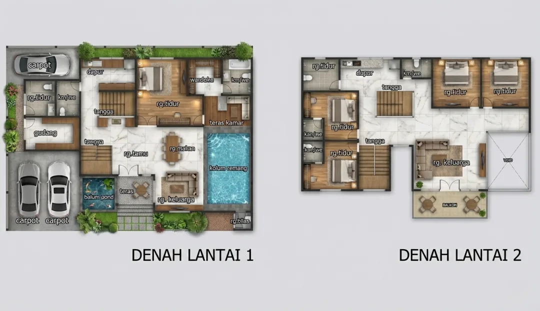 Rumah 20x15 - 2 Lantai #2