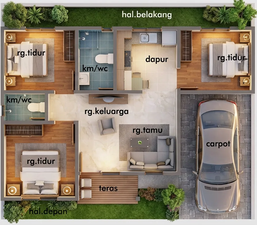 Rumah 7x8,5 #2